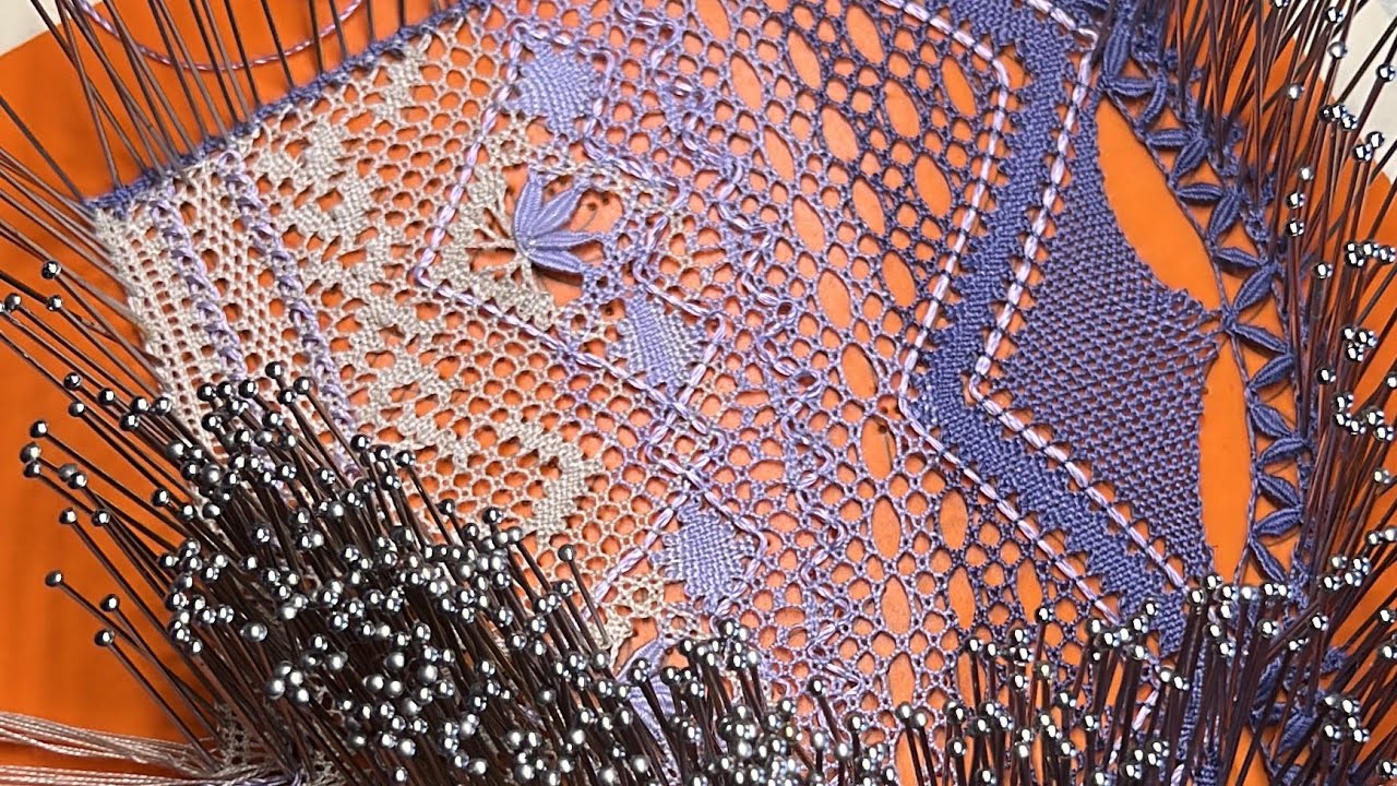 Roseton a dos colores 02 Abanico 19 encaje de bolillos Raquel M Adsuar Bolillotuber