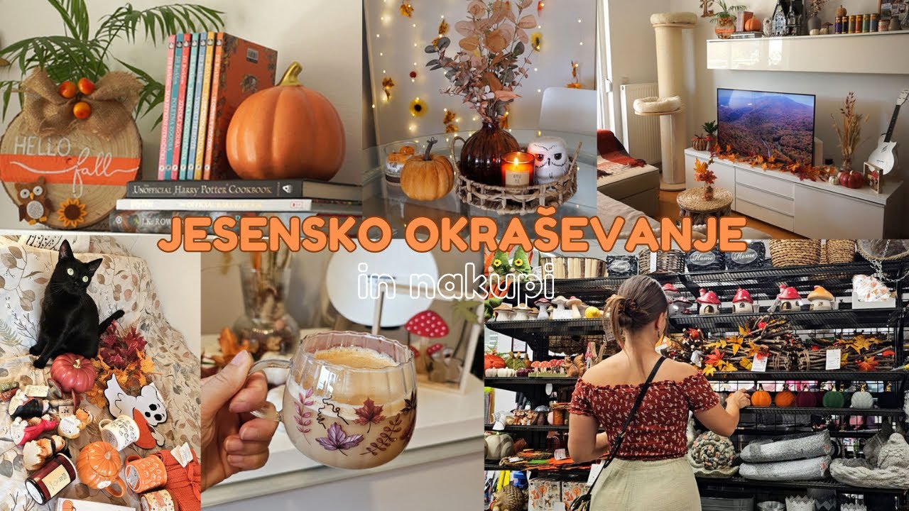 JESENSKO NAKUPOVANJE IN OKRAŠEVANJE🍂 IT'S FALL Y'ALL | FINA JASMINA VLOG | FINA JASMINA VLOG