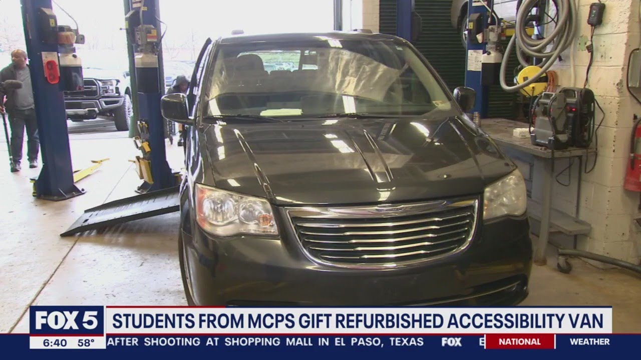 Damascus High School students gift refurbished accessibility van to local woman | FOX 5 DC