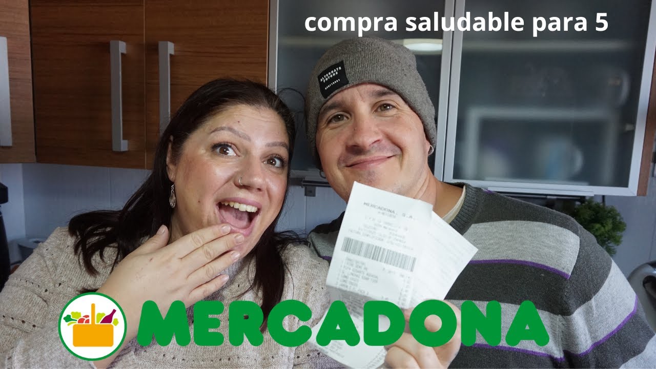 MERCADONA, mi compra saludable para 5/conozco a mi youtuber preferida🥰