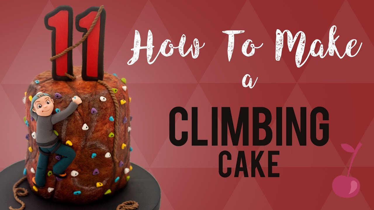 Rock Climbing Themed Cake | How To | Cherry School