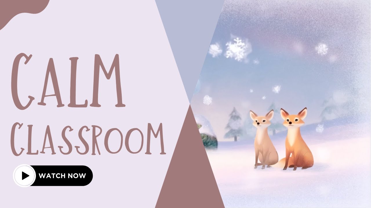 Winter Window Classroom Ambience | Calm Instrumental Music for Students