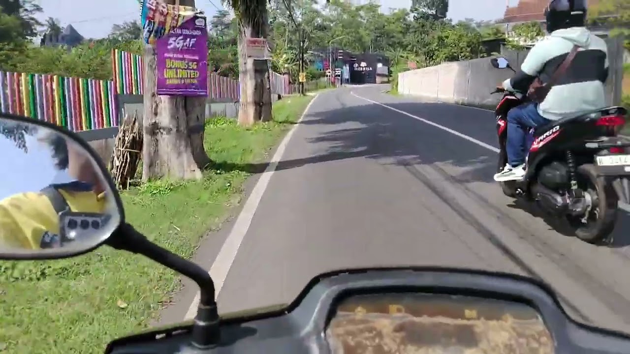 Perjalanan menuju ke dusun Gemawang desa munding