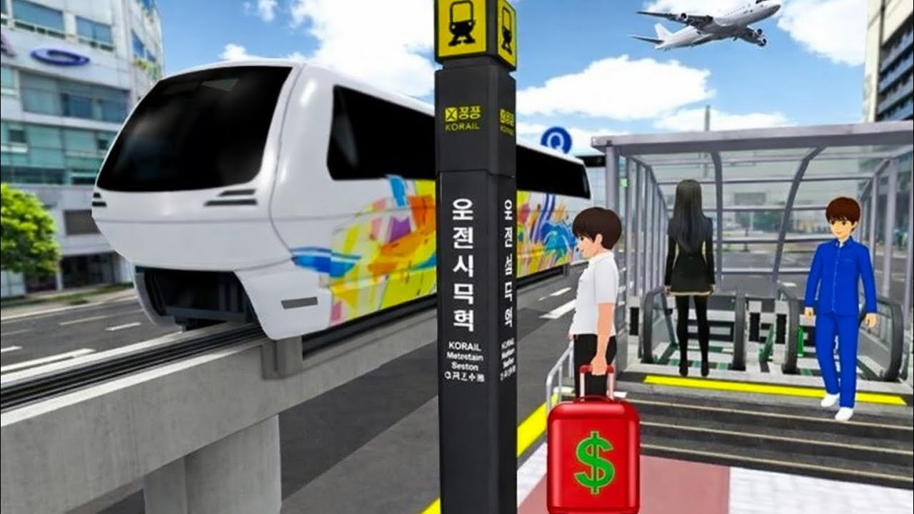  Monorail Station To Airport Entry Mission || 3D Driving Class Android Gameplay 2026