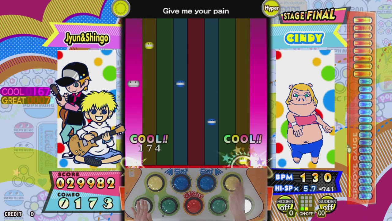 [POP'N MUSIC] キャンディポップ - Give me your pain (H)