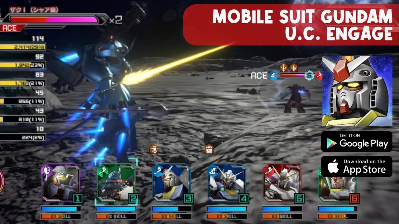 MOBILE SUIT GUNDAM U.C. ENGAGE: FIRST LOOK GAMEPLAY (IOS/ANDROID)