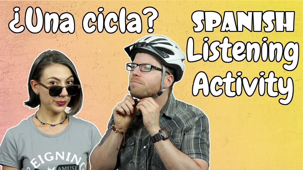 Spanish Listening Activity with Quiz | ¿Montas en cicla?- Do you ride a 
