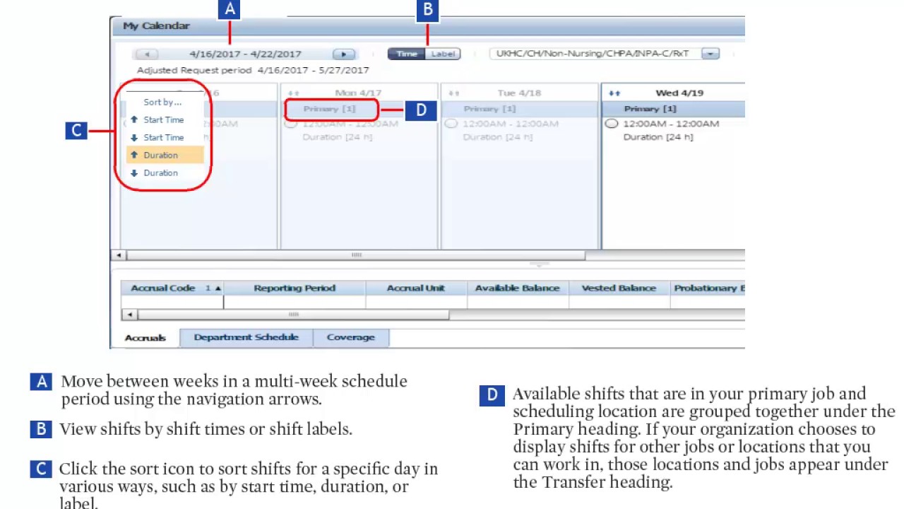 Kronos Self Scheduling for Employees