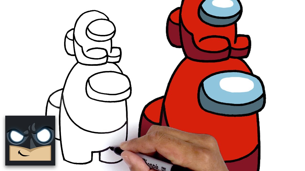 How To Draw Mini Crewmate | Among Us