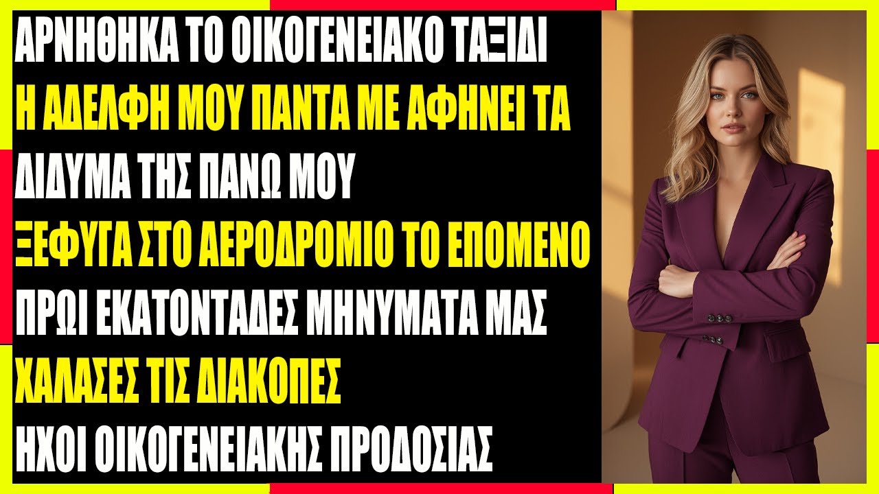 Η Οικογένεια και η Αδελφή Μου Είπαν: «Κατέστρεψες τις Διακοπές μας!» Επειδή…
