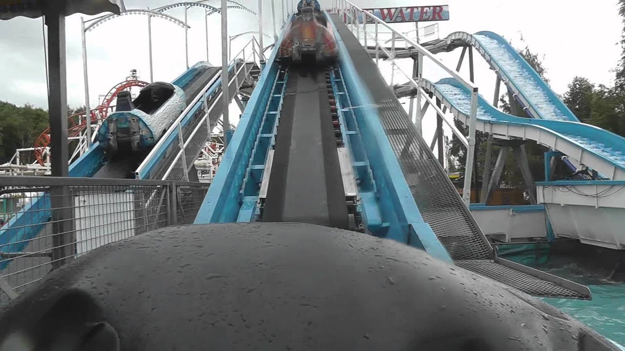 M&DS Scotlands Theme Park White Water Log Flume onride HD 2012