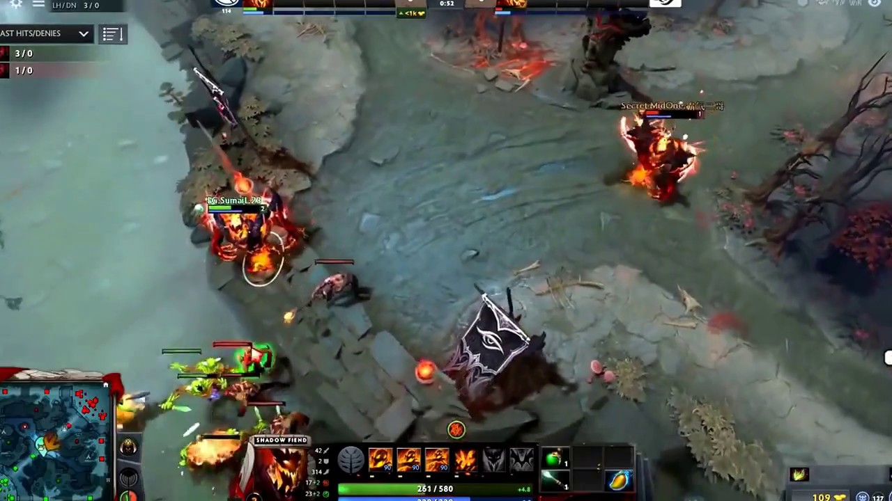 Sumail vs MidOne 1v1 DAC 2018 Major Solo 1vs1 Dota 2
