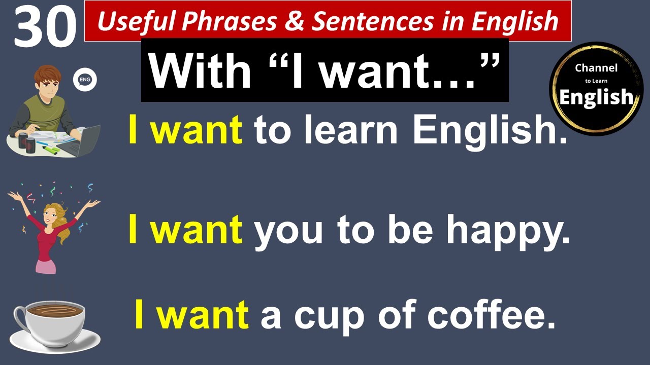 30 Useful Phrases & Sentences in English with 