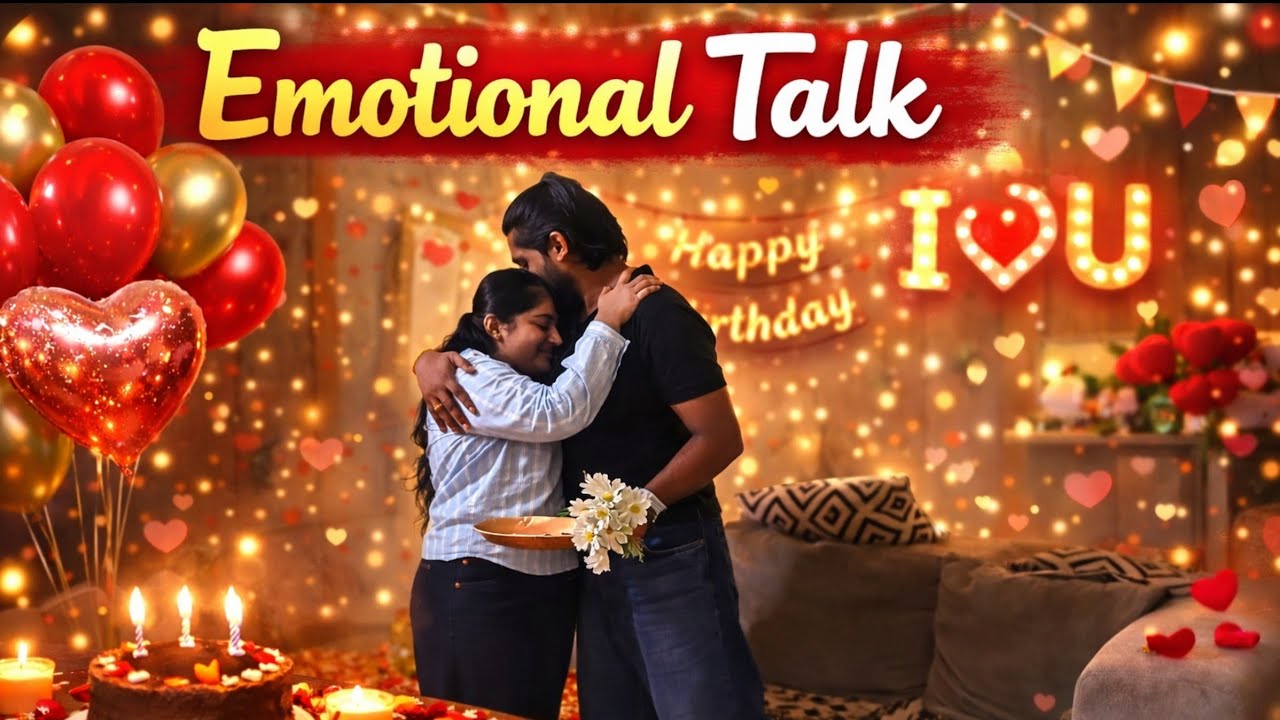Simple Decoration ❤️ Emotional Talk Wife Birthday 🥳