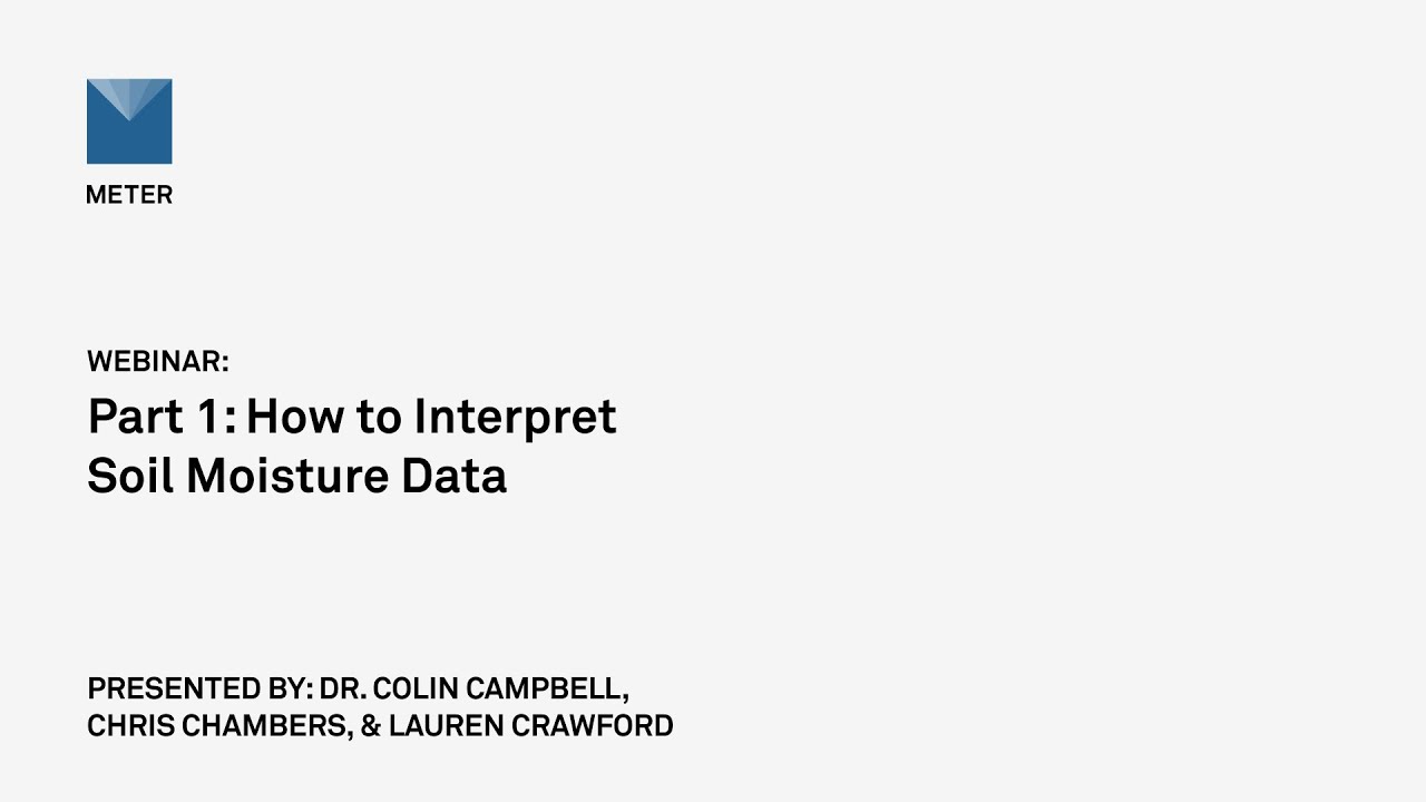 Webinar&mdash;Panel discussion&mdash;Part 1: How to interpret soil moisture data