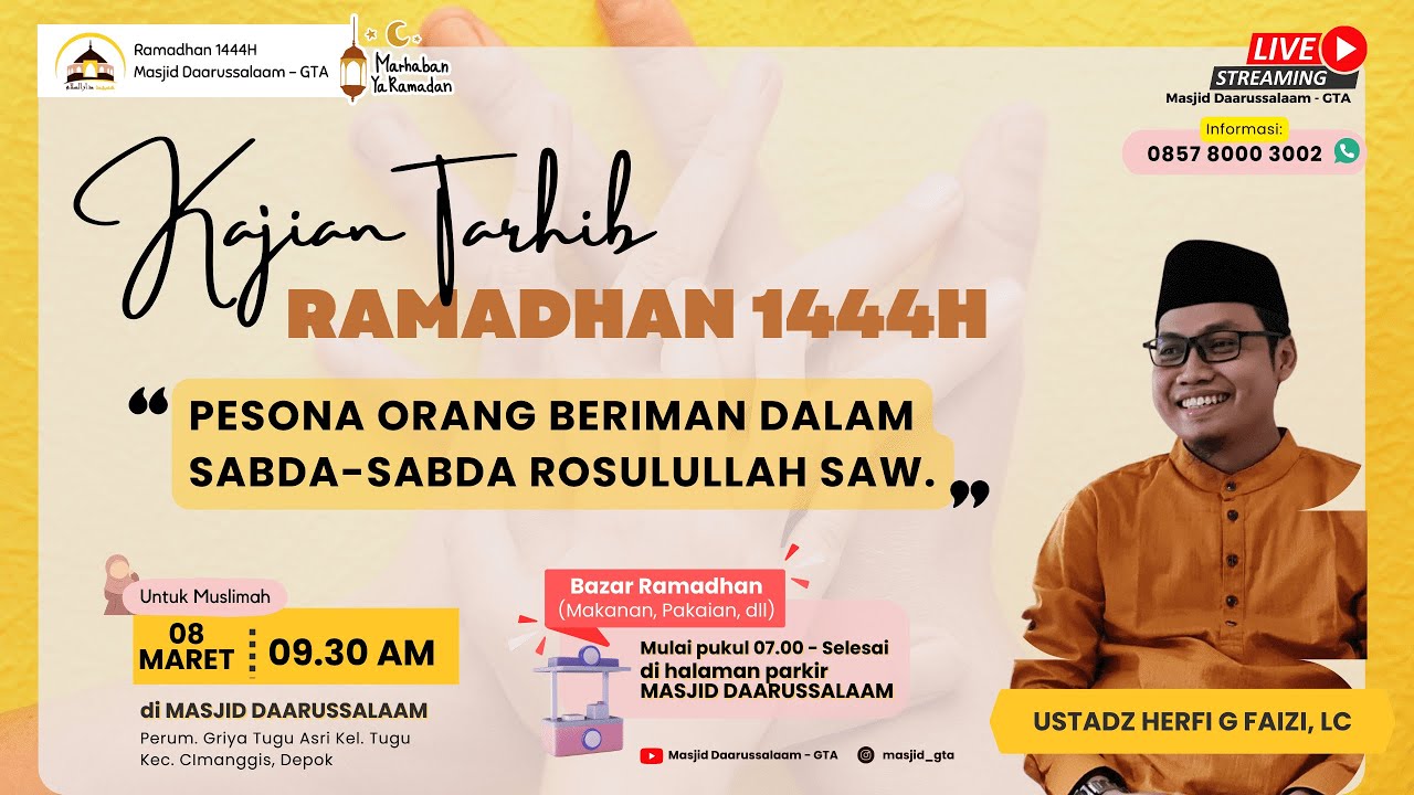 Pesona Orang Beriman dalam Sabda Rosulullah | Ust. Herfi Ghulam Faizi | Kajian Tarhib