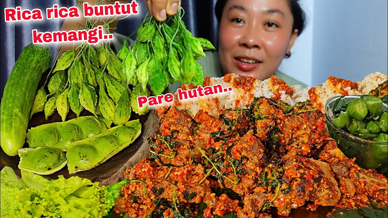 RICA RICA BUNTUT KEMANGI , LALAPAN PARE HUTAN JADI LUPA NASI HABIS 😁