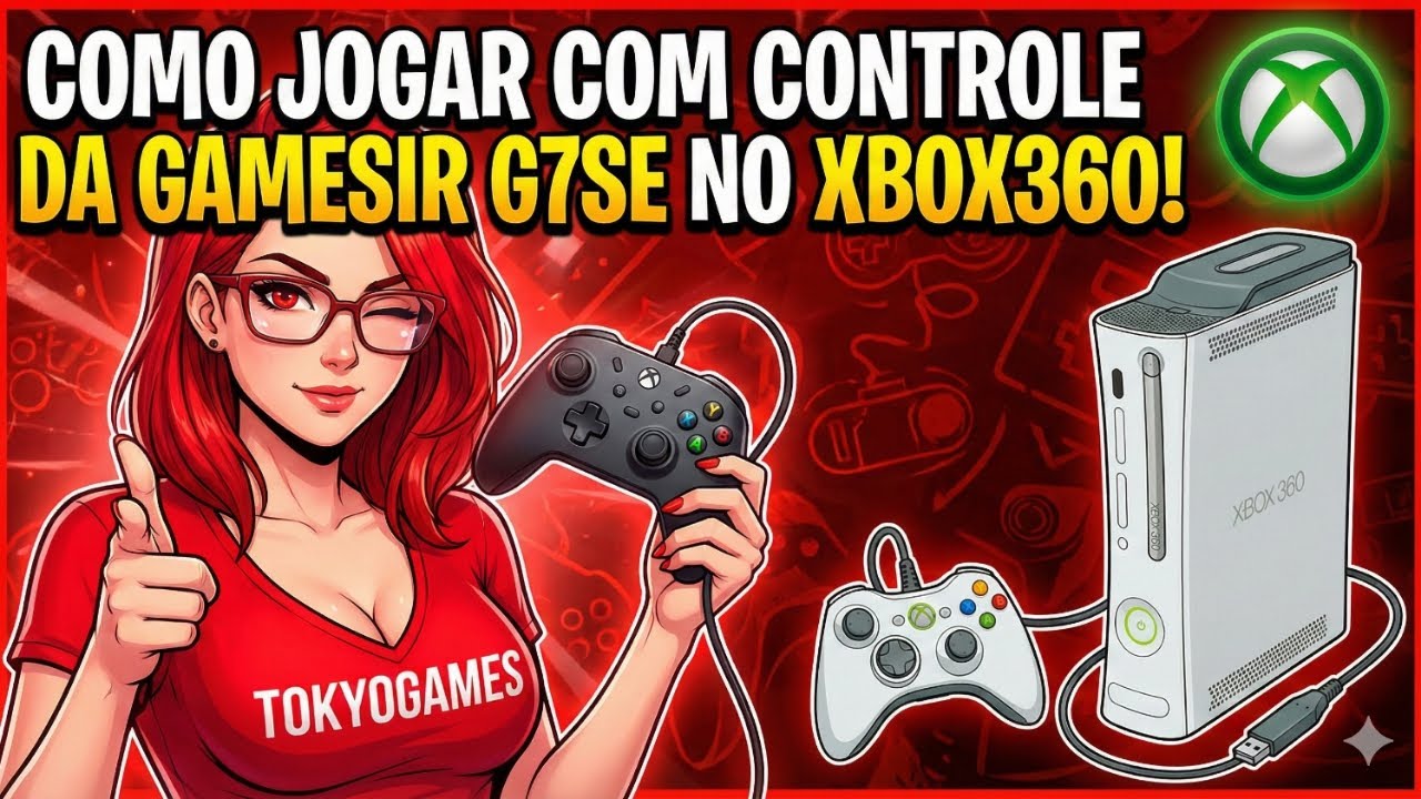 COMO JOGAR NO XBOX 360 COM CONTROLE GAMESIR G7SE SEM ADAPTADOR DE FORMA NATIVA! (EXCLUSIVO!)