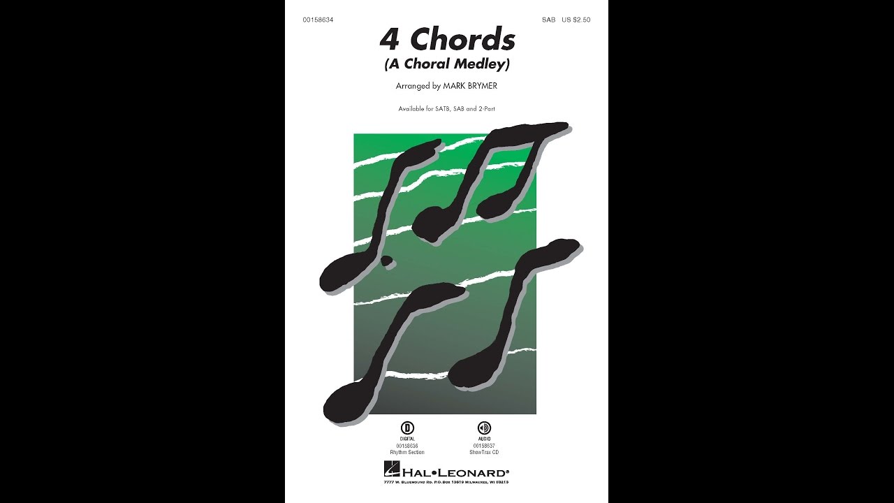 4 Chords (A Choral Medley) (SAB Choir) - Arranged by Mark Brymer
