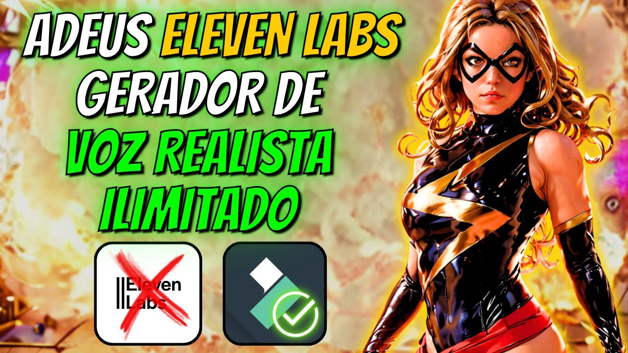 ADEUS ELEVEN LABS! GERADOR DE VOZ REALISTA ILIMITADO DO FILMORA