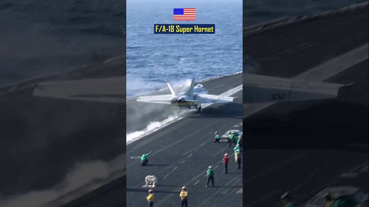 INSANE F/A-18 Super Hornet Jet Launch From Aircraft Carrier ⁉️