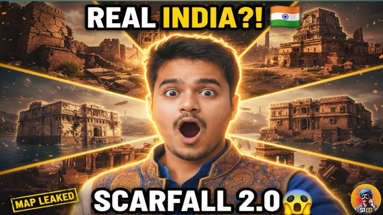 ScarFall 2.0 New Map LEAK 😱 | Real Indian Locations CONFIRMED?! 