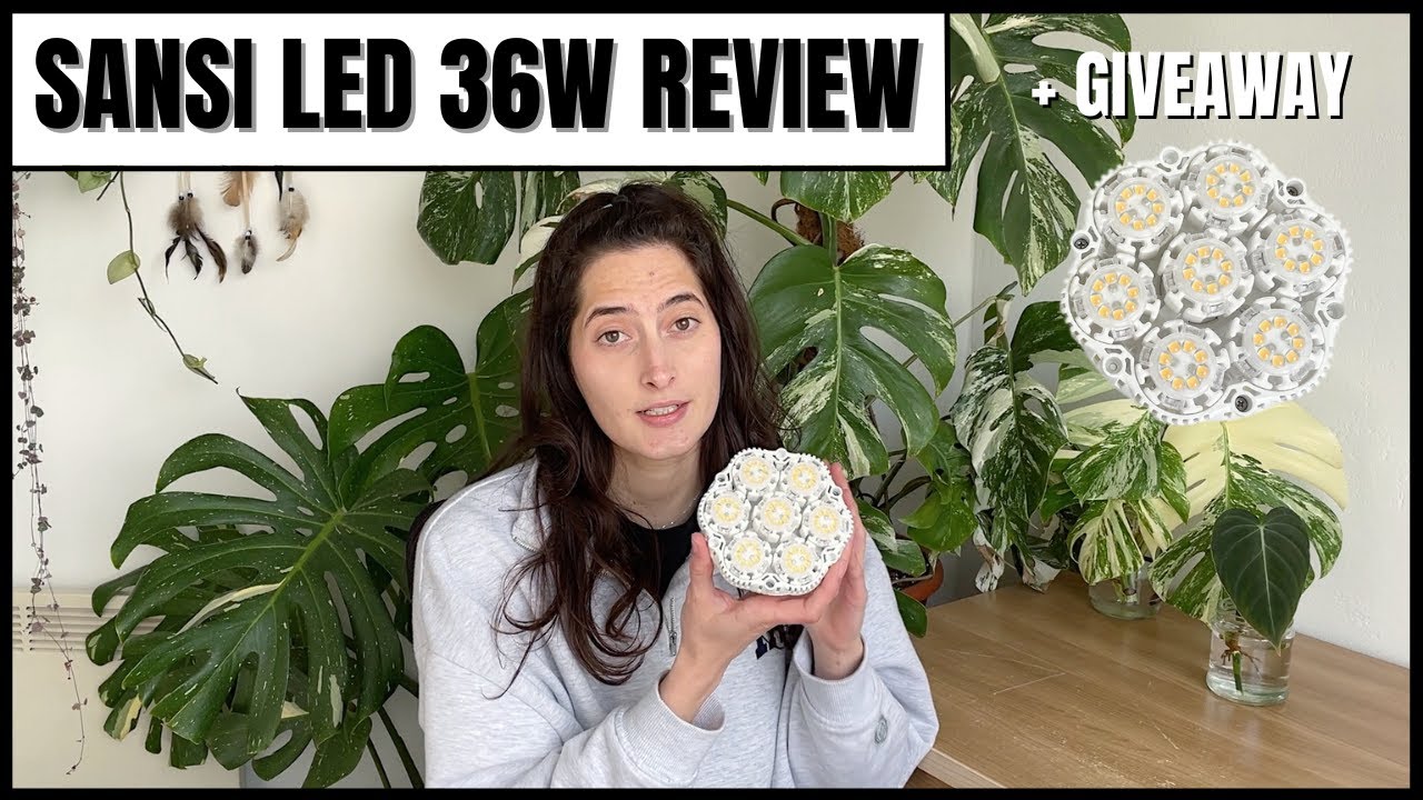 SANSI 36W GROW LIGHT REVIEW + GIVEAWAY