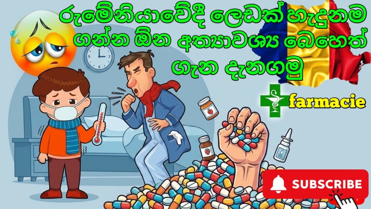රුමේනියාවේදී ලෙඩක් හැදුනම ගන්න ඕන අත්‍යාවශ්‍ය බෙහෙත් ගැන දැනගමු