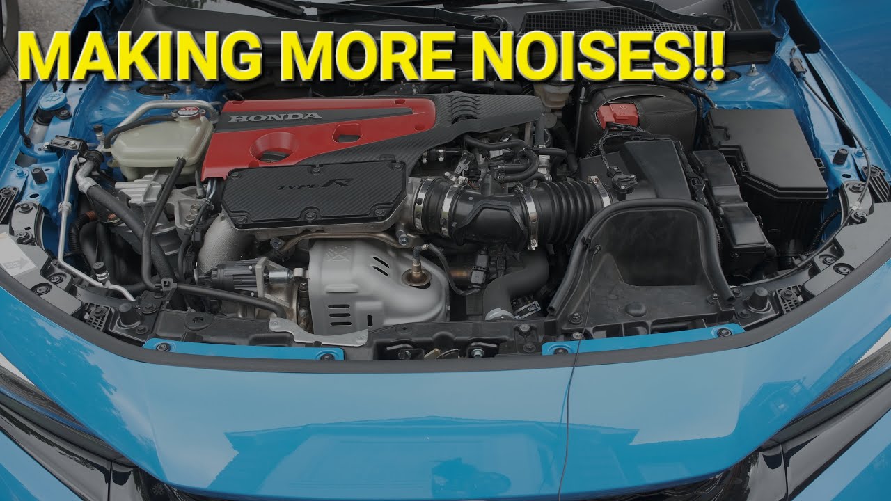 Стал шуметь! Установка впускного фильтра Sprint на мой Civic Type R FL5 2023 года | Лучше, чем Sp...