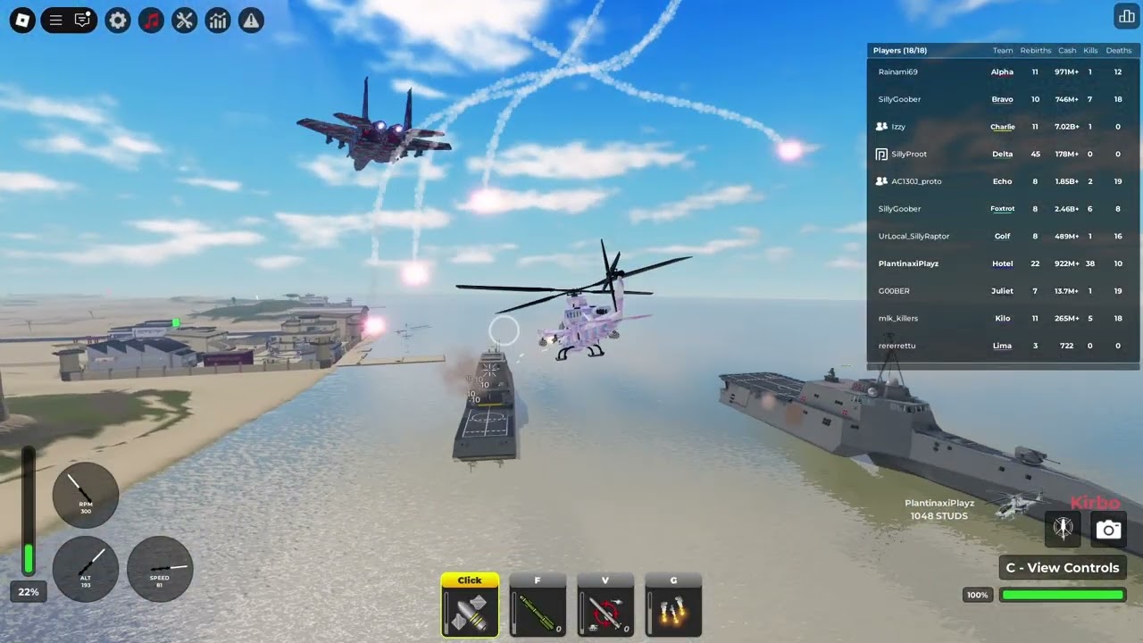 Destroying server in War Tycoon