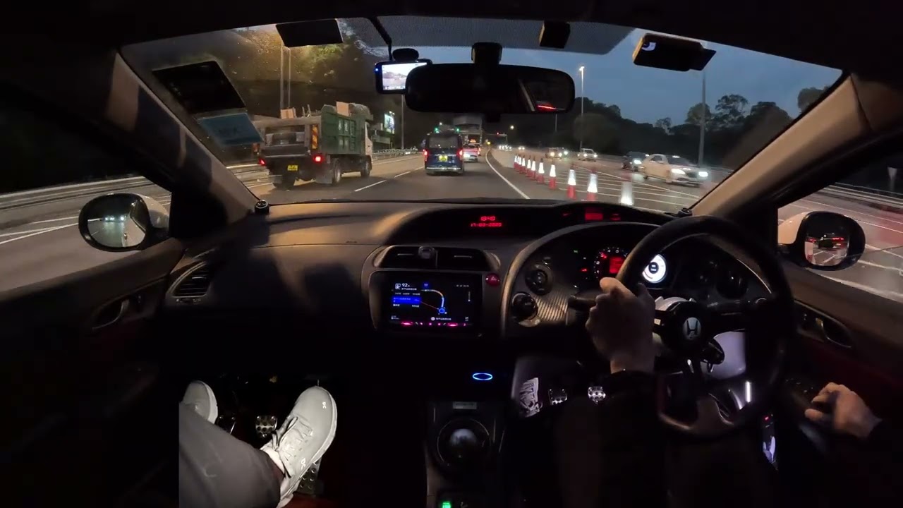 [FN2 4K POV/ASMR] 棍波塞車爆VTEC，大埔去跑馬地｜Honda Civic Type R Euro FN2
