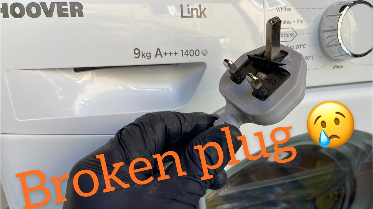 How to replace a faulty plug on HOOVER washing machine ( broken plug )