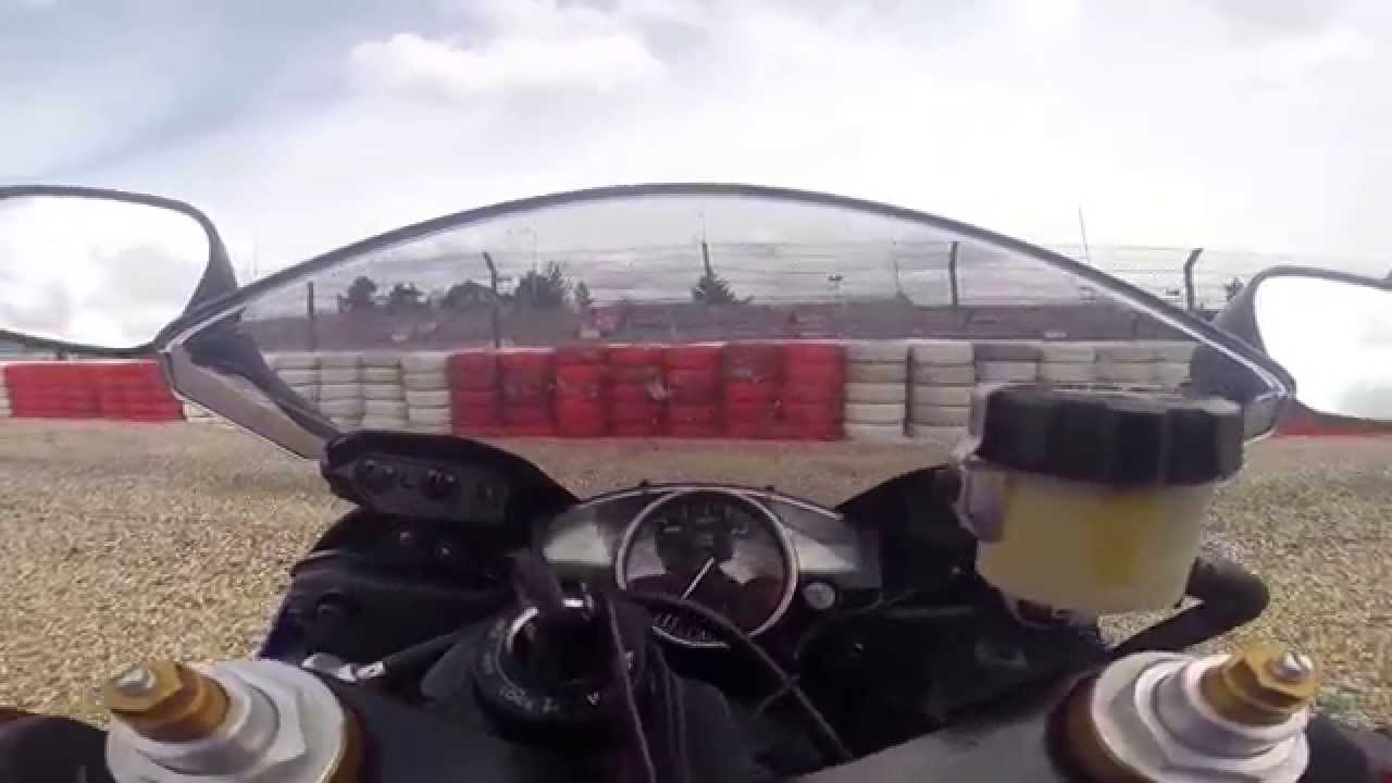 Nürburgring gp strecke freies Fahren Yamaha r6 Turn 3 Crash