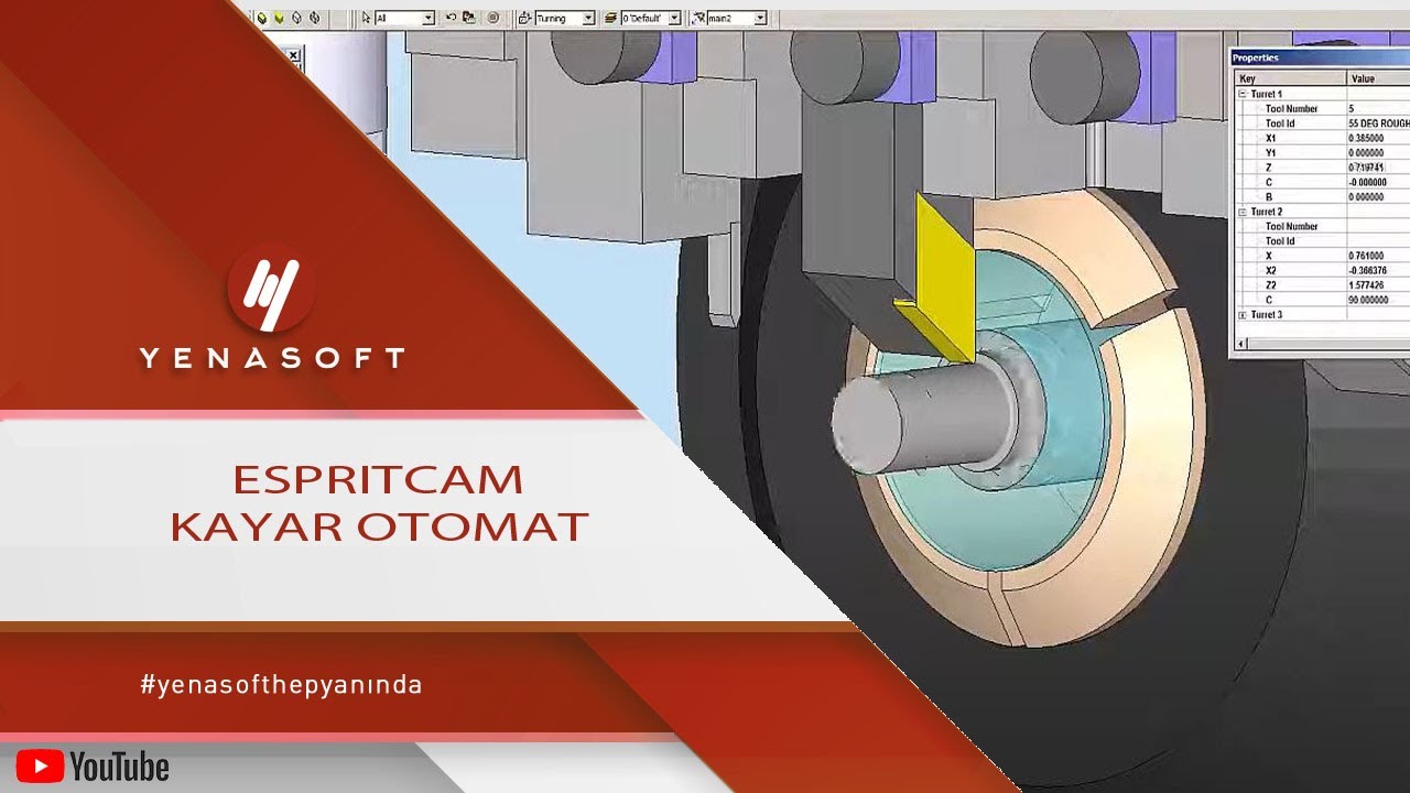 EspritCAM Kayar Otomat