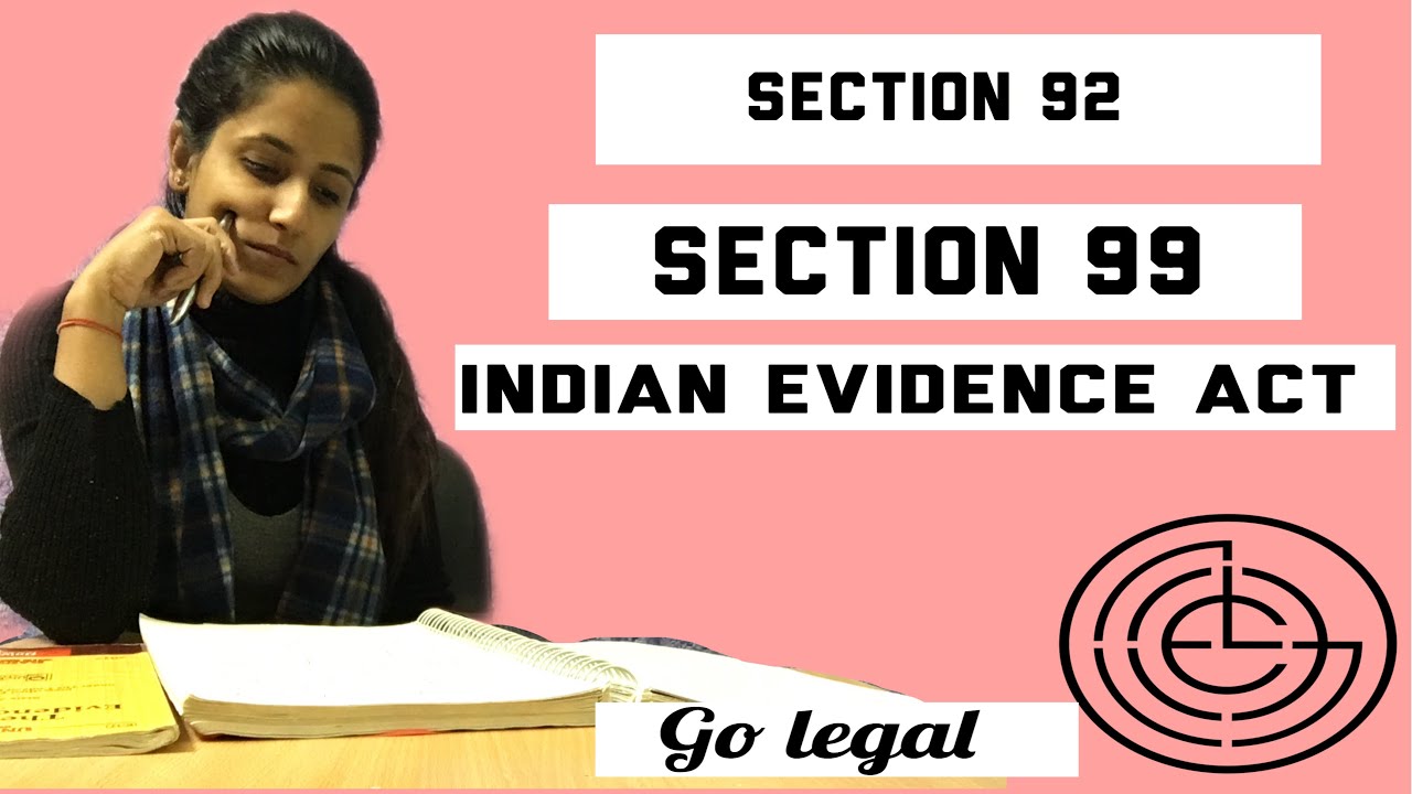 Section 92 of Indian Evidence Act || Exclusion of Evidence of Oral agreement ||Tutorial || 2019