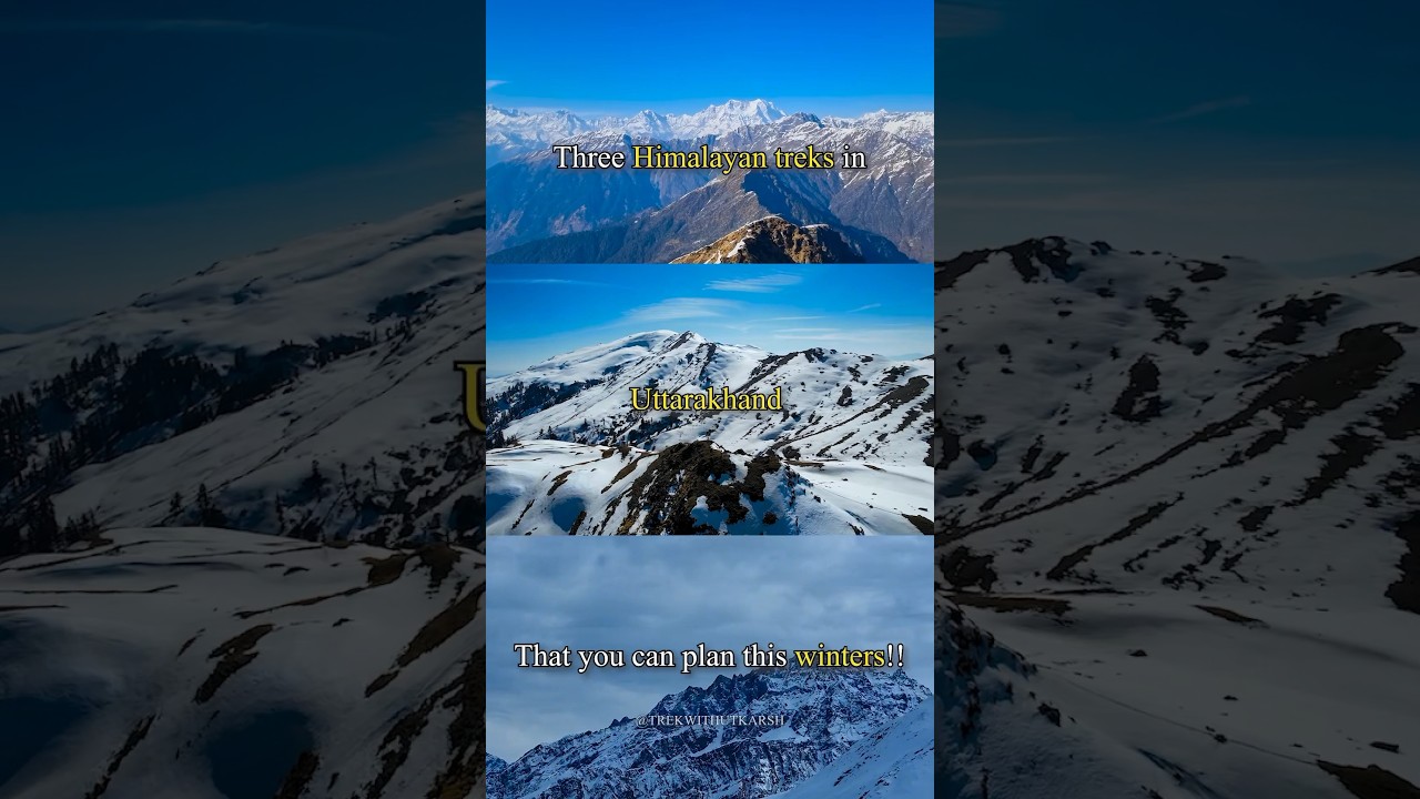 Winter Treks | Uttarakhand | Chandrashila | Dayara Bugyal | Kuari Pass #trek #chandrashila #dayara