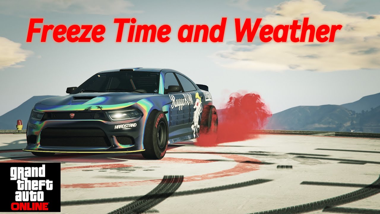 GTA Online! How to FREEZE TIME AND WEATHER Read Description Please Thank You!