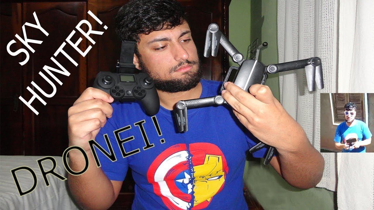 DRONE SKY HUNTER X8 UNBOX E ALGUNS TESTES