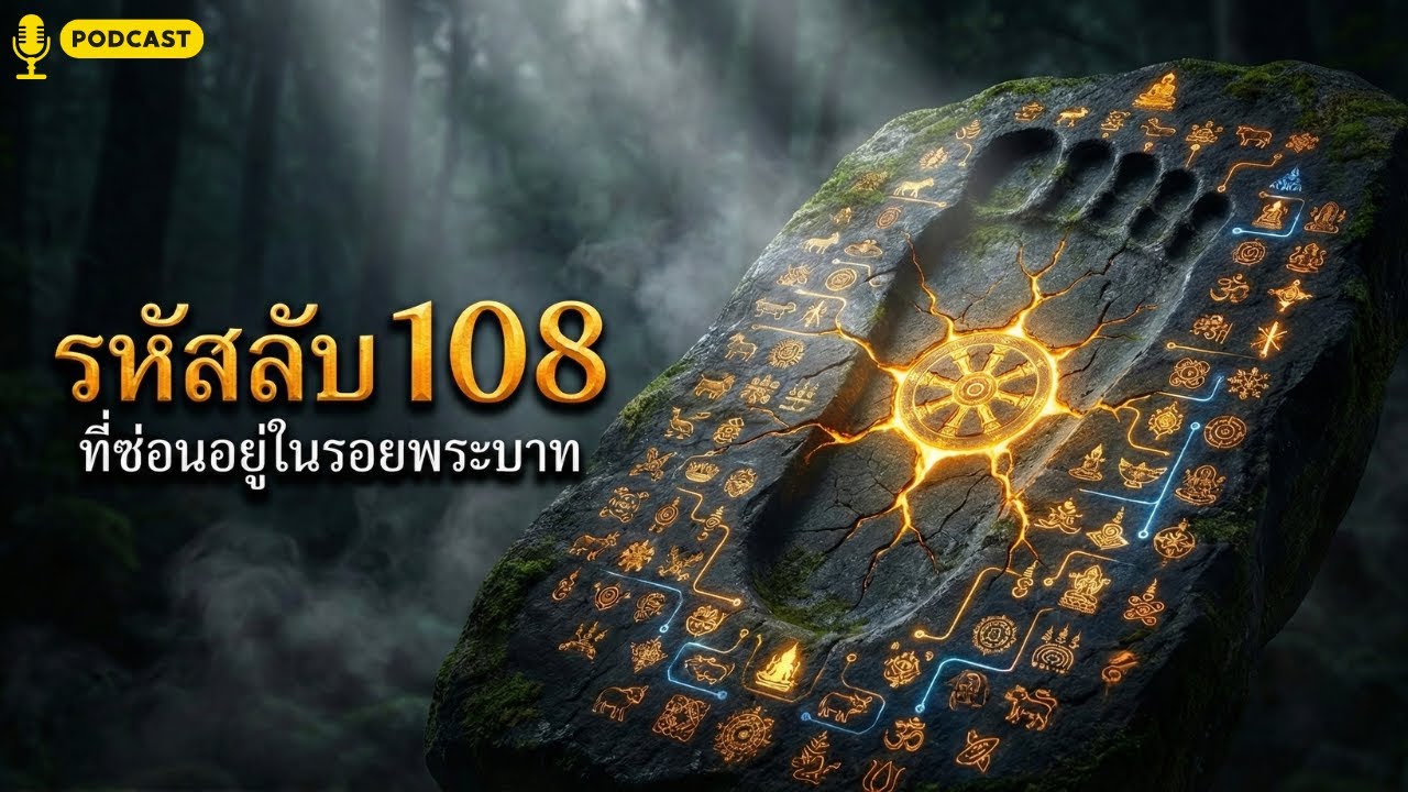 ความลับรอยพระพุทธบาท: ถอดรหัสปริศนาธรรมจักรและมงคล 108 ประการเพื่อการตื่นรู้