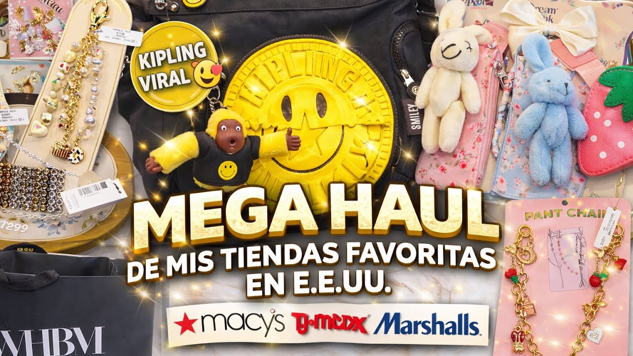 MEGA HAUL de mis tiendas favoritas en USA 😱 Bolsos, joyería y Kipling que NO vas a creer