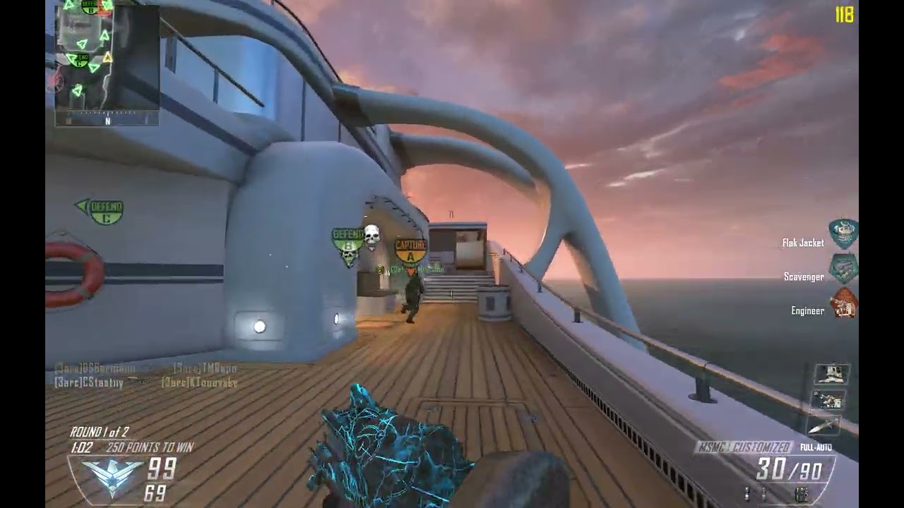 Call of Duty Black Ops 2: Domination - Hijacked (9v9 Veteran Bots) Gameplay