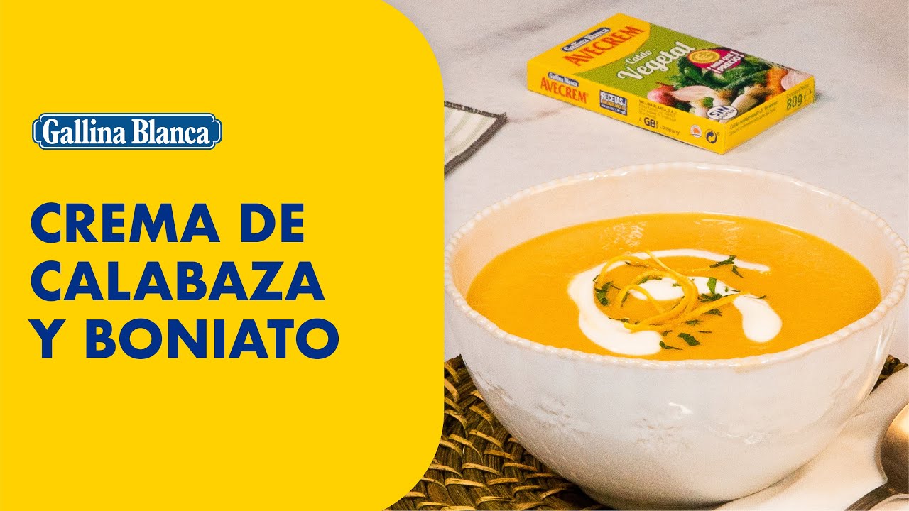 CREMA DE CALABAZA Y BONIATO 🎃🍠 | Recetas Gallina Blanca