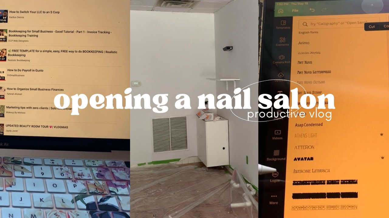 OPENING A NAIL SALON | Inventory | Creating IG Reels