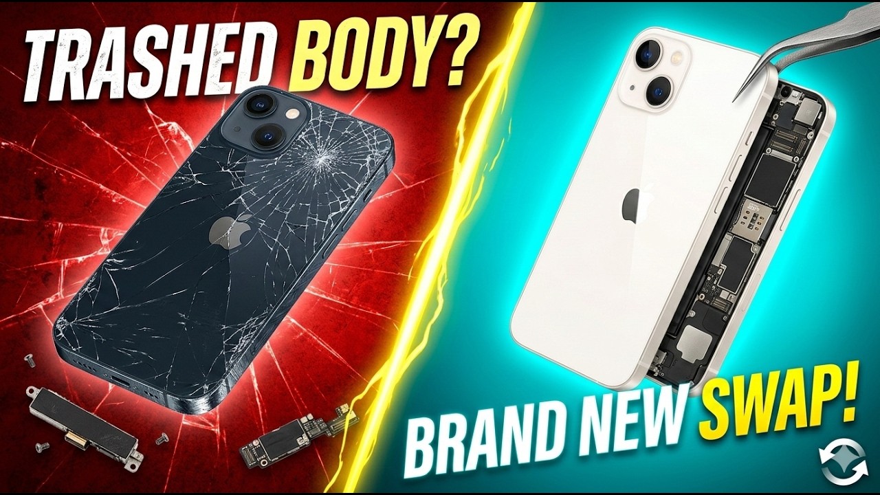 iPhone 13 FULL Body Transformation: From Trashed to Brand New! 📱✨