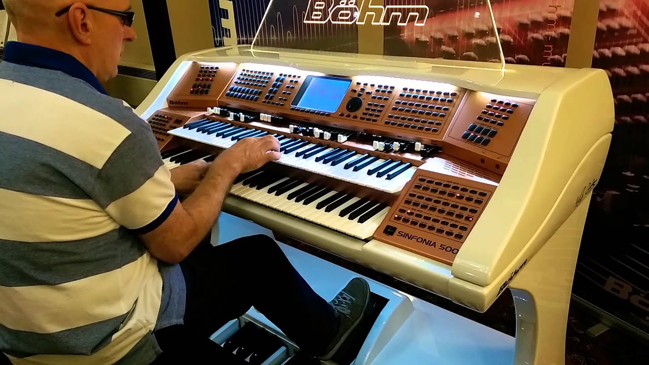 Drawbar sounds on Böhm Sinfonia 500, Blackpool organ festival 2014