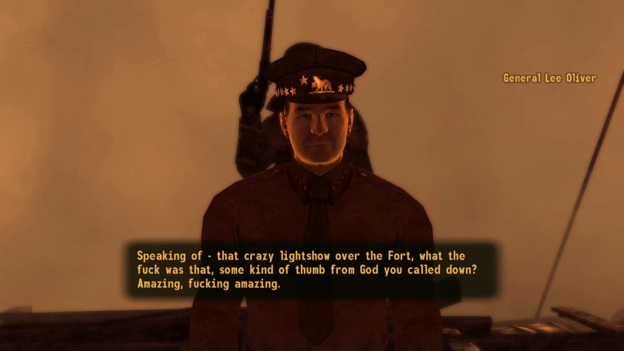Fallout: New Vegas - General Oliver Thrown from the Dam