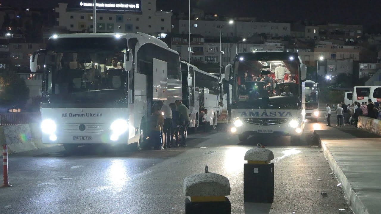 Otogarda bayram tatili yoğunluğu