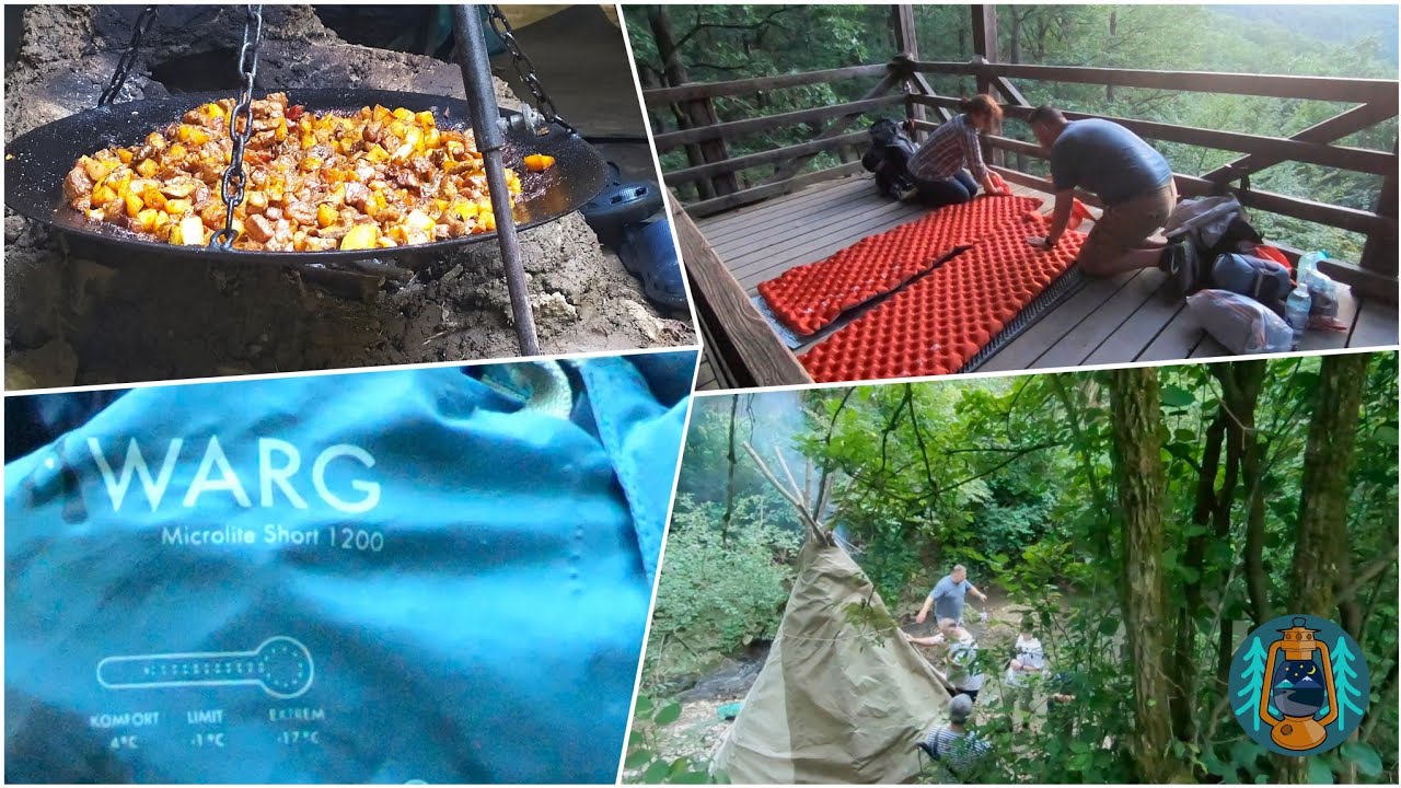 Vedkemping 4campinges felszereléssel / Kilátóban alvás  / Szürke Ló tipije és patakbrassóija 🥘