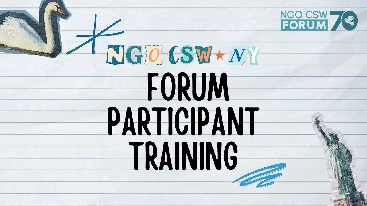 Forum Participant Training | NGO CSW70