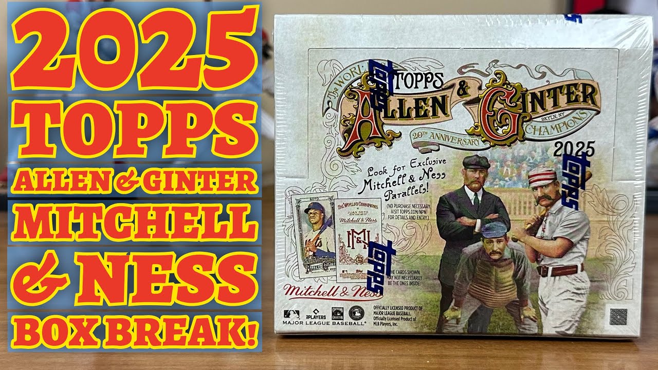 Эксклюзивный бокс-стоп от Mitchell & Ness 2025 года от Topps Allen & Ginter Baseball!
